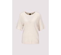 BOSS Leinen-T-Shirt mit Logo-Stickerei - Style C_Emma, 50556387 Natur XS