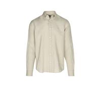 Leinenhemd BOSS "LIAM", Herren, Gr. XL, N-Gr, beige (open beige286), Web, Obermaterial: 100% Leinen, unifarben, regular fit normal, 1-Knopf-Manschette, Hemden, 100% Leinen mit Button-Down-Kragen, regu