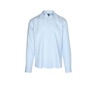 Leinenhemd BOSS "LIAM", Herren, Gr. XXL (45/46), N-Gr, blau (light, pastel blau450), Web, Obermaterial: 100% Leinen, gestreift, regular fit normal, 1-Knopf-Manschette, Hemden, 100% Leinen mit Button-D