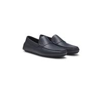 BOSS Loafer aus gewalktem Leder mit Profilsohle - Style Noel_Mocc_grpe, 50568700 Dunkelblau 46