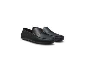 BOSS Loafer aus gewalktem Leder mit Profilsohle - Style Noel_Mocc_grpe, 50568700 Schwarz 41
