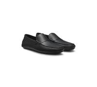 BOSS Loafer aus gewalktem Leder mit Profilsohle - Style Noel_Mocc_grpe, 50568700 Schwarz 45