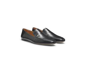 BOSS Loafer aus Leder mit Double-B-Monogramm - Style Charlize_Loafer_LTS, 50557644 Schwarz 37