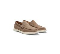 BOSS Loafer aus Veloursleder mit geprägtem Logo - Style Sienne_Loaf_sd_N, 50543083 Beige 46