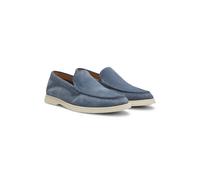 BOSS Loafer aus Veloursleder mit geprägtem Logo - Style Sienne_Loaf_sd_N, 50543083 Hellblau 45