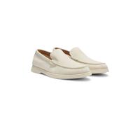 BOSS Loafer aus Veloursleder mit Logo-Prägung - Style Sienne_Loaf_sd_N, 50543083 Weiß 40