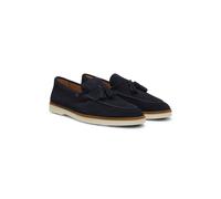 BOSS Loafer aus Veloursleder mit Quasten - Style Hedley_Loaf_sdts, 50568771 Dunkelblau 46