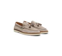BOSS Loafer aus Veloursleder mit Quasten - Style Hedley_Loaf_sdts, 50568771 Khaki 46
