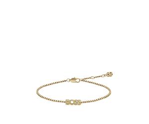 BOSS Logo-Armband in hellem Gelbgold-Ton - Style KASSY, HB1580873 Goldfarben ONESI