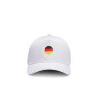 BOSS Logo-Cap aus glänzendem Twill mit Landesflaggen-Badge - Style Poulin-BC D'LUX-Flag, 50562802 Deutschland ONESI