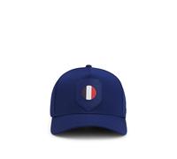 BOSS Logo-Cap aus glänzendem Twill mit Landesflaggen-Badge - Style Poulin-BC D'LUX-Flag, 50562802 Frankreich ONESI