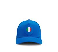 BOSS Logo-Cap aus glänzendem Twill mit Landesflaggen-Badge - Style Poulin-BC D'LUX-Flag, 50562802 Italien ONESI