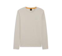 BOSS Longsleeve aus Baumwolle mit Logo-Patch - Style Tacks, 50512111 Hellbeige S