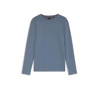 BOSS Longsleeve aus Stretch-Baumwolle mit Logo-Print - Style TChark, 50473286 Blau S