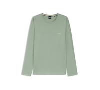 BOSS T-Shirt aus Stretch-Baumwolle mit Logo-Stickerei - Style Mix&Match LS-Shirt R, 50515389 Hellgrün L