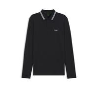 BOSS Longsleeve-Poloshirt aus Baumwoll-Piqué - Style Plisy, 50536609 Dunkelblau 6XL