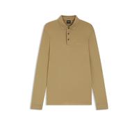 BOSS Longsleeve-Poloshirt aus Interlock-Baumwolle mit Logo - Style Pado 30, 50468392 Beige XXXL