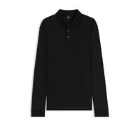 BOSS Longsleeve-Poloshirt aus Interlock-Baumwolle mit Logo - Style Pado 30, 50468392 Schwarz 6XL