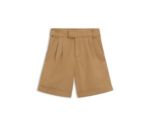 BOSS Loose-Fit Kids-Shorts aus Baumwoll-Mix mit Twill-Struktur - Style J50645/26904A, J50645 Braun 138