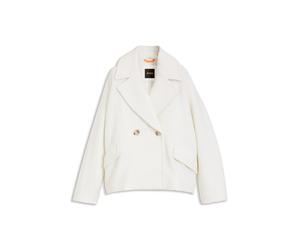 BOSS Loose-Fit Mantel aus Bouclé mit zweireihiger Knopfleiste - Style C_Caban1, 50534895 Natur 38