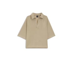 BOSS Loose-Fit Polo-Sweatshirt aus Scuba-Jersey - Style Essipa1, 50565443 Beige M