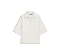 BOSS Loose-Fit Polo-Sweatshirt aus Scuba-Jersey - Style Essipa1, 50565443 Weiß L
