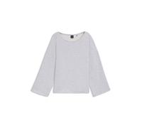 BOSS Loose-Fit Sweatshirt aus Baumwoll-Mix mit unversäuberten Säumen - Style C_Enely, 50554274 Hellgrau XL