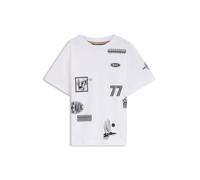 BOSS Loose-Fit T-Shirt für Kinder aus Baumwolle mit Badge-Prints - Style J52984/10P04A, J52984 Weiß 114