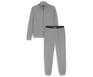 BOSS Loungewear-Set aus Stretch-Baumwolle mit Logo-Print - Style 365 Long Set, 50566976 Hellgrau XL