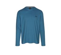 BOSS Pyjama-Shirt aus Baumwoll-Mix mit Waffelstruktur - Style Waffle LS-Shirt, 50535870 Blau M
