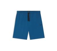 BOSS Shorts aus Stretch-Baumwolle mit aufgesticktem Logo - Style Mix&Match Short CW, 50515314 Blau XL