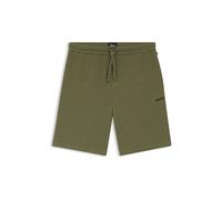 BOSS Pyjama-Shorts aus Baumwoll-Mix mit Logo-Stickerei - Style Waffle Shorts, 50535884 Grün S