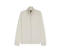 BOSS Jacke aus Stretch-Baumwolle mit Reißverschluss und Kontrast-Paspeln - Style Mix&Match Jacket Z, 50515307 Hellgrau L