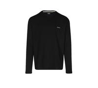 BOSS Herren Waffle LS-Shirt Pyjama-T-Shirt aus Ottoman-Jersey mit Logo-Stickerei