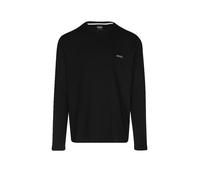 Hugo Boss Pyjamaoberteil Waffle LS-Shirt Herren Rundhals 60% Baumwolle/40% Polyester Schwarz XL