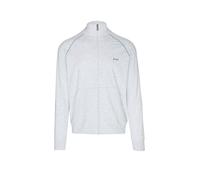 BOSS Jacke aus Stretch-Baumwolle mit Reißverschluss und Kontrast-Paspeln - Style Mix&Match Jacket Z, 50515307 Hellgrau M