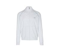 BOSS Jacke aus Stretch-Baumwolle mit Reißverschluss und Kontrast-Paspeln - Style Mix&Match Jacket Z, 50515307 Hellgrau XXL