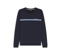BOSS Loungewear-Sweatshirt aus Baumwolle mit Logo auf der Brust - Style Authentic Sweatshirt, 50554791 Dunkelblau M
