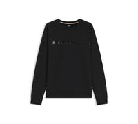 BOSS Loungewear-Sweatshirt aus Baumwolle mit Logo auf der Brust - Style Authentic Sweatshirt, 50554791 Schwarz M