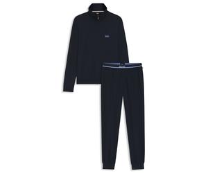 BOSS Loungewear-Trainingsanzug aus Stretch-Baumwolle mit Logos - Style 365 Long Set, 50554873 Dunkelblau M