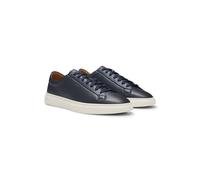 BOSS Lowtop Sneakers aus Leder mit Logo-Prägung - Style Kieran_Tenn_bustd, 50557866 Dunkelblau 45