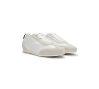 BOSS Lowtop Sneakers aus Leder und Veloursleder - Style Solenne_Tenn_ltsd, 50575225 Natur 42