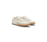 BOSS Lowtop Sneakers aus Material-Mix und Veloursleder - Style Carlynn_Lowp_nysdW, 50542185 Natur 41