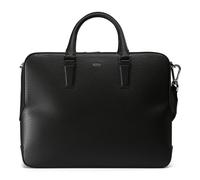 Boss Luminary Aktentasche Leder 38 cm Laptopfach schwarz