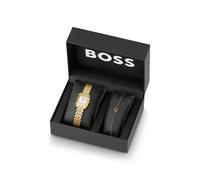 BOSS Mae Petite Geschenk-Set mit Uhr und goldfarbenem Armband - Style MAE PETITE GIFTSET, 58858256 Goldfarben ONESI
