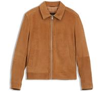 BOSS Lederjacke aus Veloursleder mit Reißverschluss - Style H-Malbano7, 50563869 Braun 50