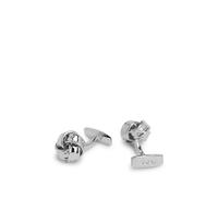 BOSS Manschettenknöpfe in Knoten-Form - Style B-KNOT2-CUF, 50552425 Silberfarben ONESI