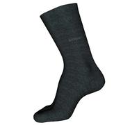 Hugo Boss Socken Marc RS Uni CC – mittelhohe Logo-Socken, Stretch-Baumwolle – Dunkelgrau 43-46