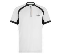 Boss - Matchball Zip-Neck Polo - - Tops - Herren - Weiß - M