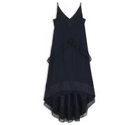 BOSS Mehrlagiges Satinkleid mit Seiden-Einsätzen - Style Dekalya, 50542856 Dunkelblau 34